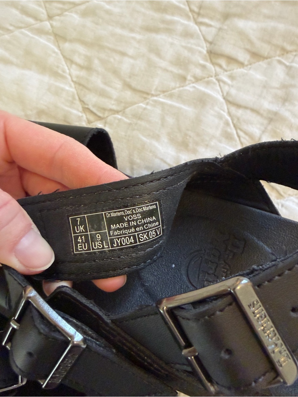 Dr. Martens Women’s Black Leather Strapped Sandals - Picture 4 of 5